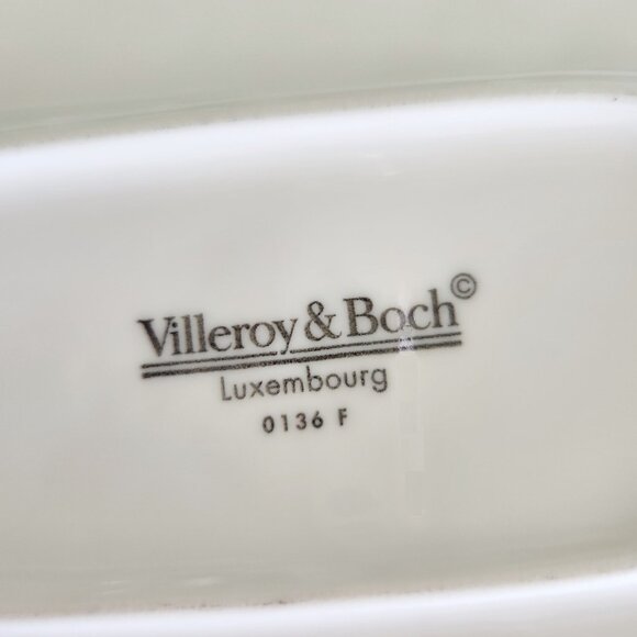 Villeroy & Boch Maintenon 14" Oval Platter Yellow and Green - Picture 3 of 3
